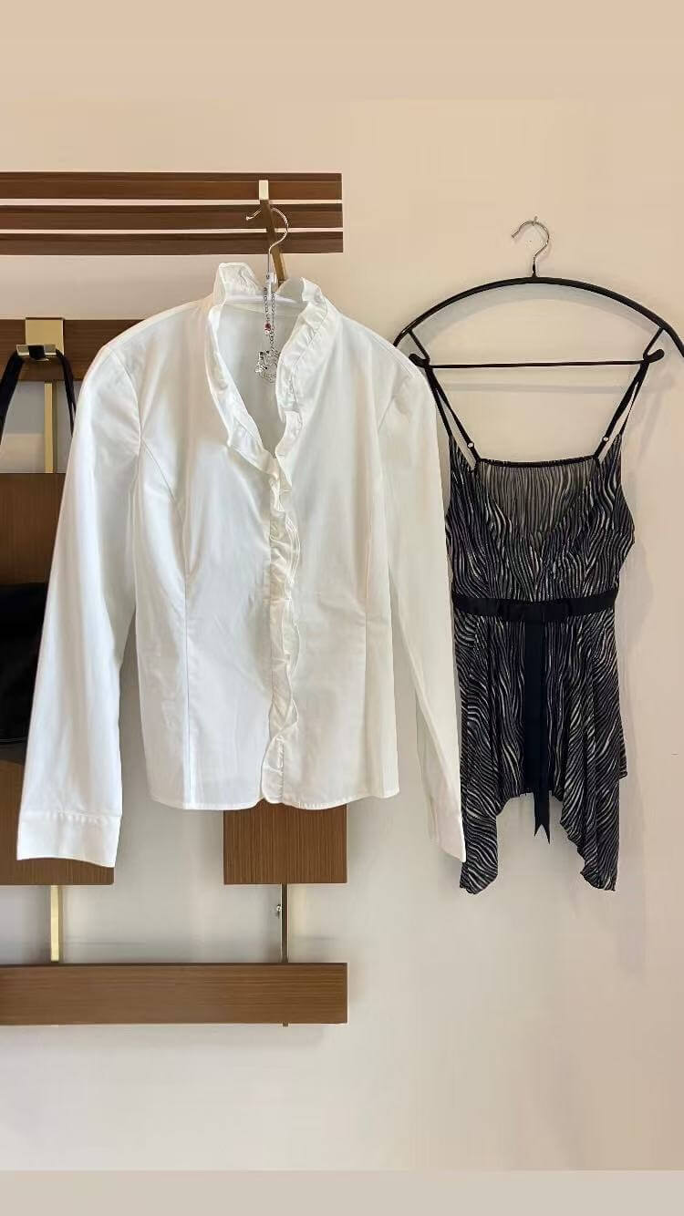 White cotton palace shirt from the Seth Mater archive